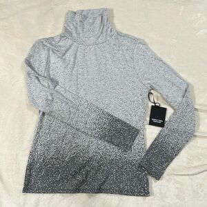 Simply Vera Wang Grey ombré Long Sleeve turtleneck NWT